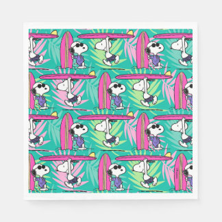 Peanuts | Snoopy Teal Surf Pattern Napkins