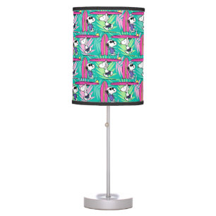 Peanuts   Snoopy Teal Surf Pattern Table Lamp