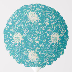 Peanuts   Snoopy Teal Tropical Beach Pattern Balloon