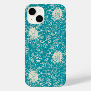 Peanuts   Snoopy Teal Tropical Beach Pattern Case-Mate iPhone 14 Case