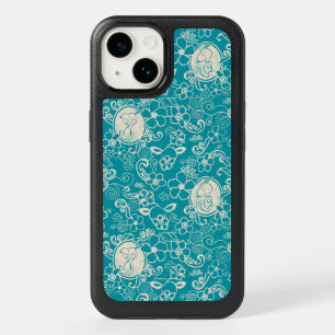 Peanuts   Snoopy Teal Tropical Beach Pattern OtterBox iPhone 14 Case