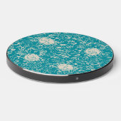 Peanuts | Snoopy Teal Tropical Beach Pattern Wireless Charger (Front 2)