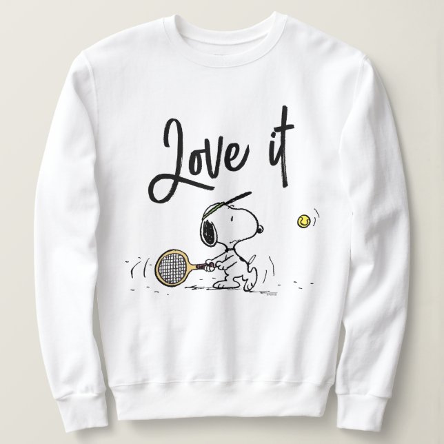 Peanuts Snoopy Tennis Player Sweatshirt Zazzle