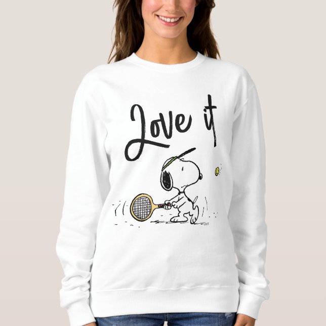 Peanuts | Snoopy Tennis Player Sweatshirt (Front)
