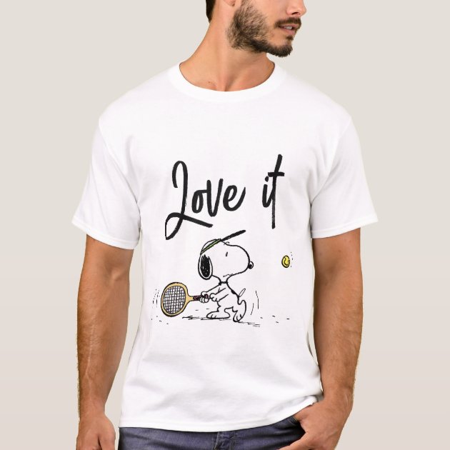 Peanuts | Snoopy Tennis Player T-Shirt | Zazzle