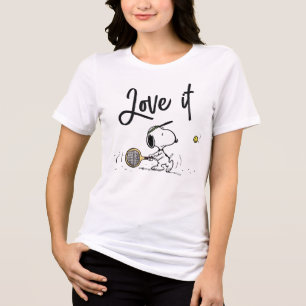 Peanuts   Snoopy Tennis Player Tri-Blend Shirt