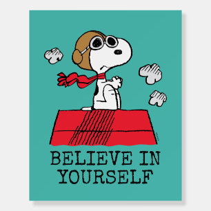 Peanuts   Snoopy the Flying Ace   Add Your Name Foam Board