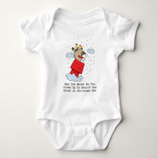 Peanuts | Snoopy the Flying Ace at Christmas Baby Bodysuit