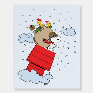Peanuts   Snoopy the Flying Ace at Christmas Foam Board