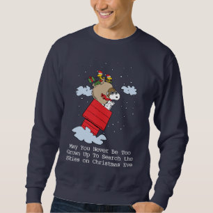 Peanuts   Snoopy the Flying Ace at Christmas Sweatshirt