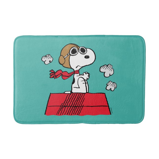 Peanuts | Snoopy the Flying Ace Bath Mat (Front)