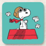 Peanuts | Snoopy the Flying Ace Beverage Coaster<br><div class="desc">This cute Peanuts design features Snoopy as the World War I flying ace reading to take on the Red Baron of Germany.</div>