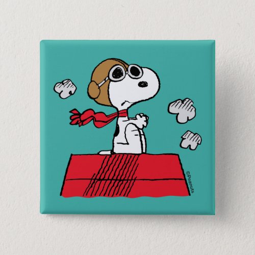 Peanuts  Snoopy the Flying Ace Button