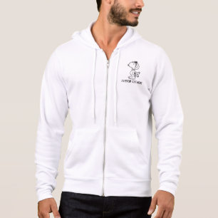 Peanuts Snoopy the Flying Ace BW Hoodie