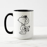 Peanuts | Snoopy the Flying Ace BW Mug
