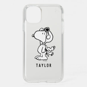Peanuts   Snoopy the Flying Ace BW Speck iPhone 11 Case