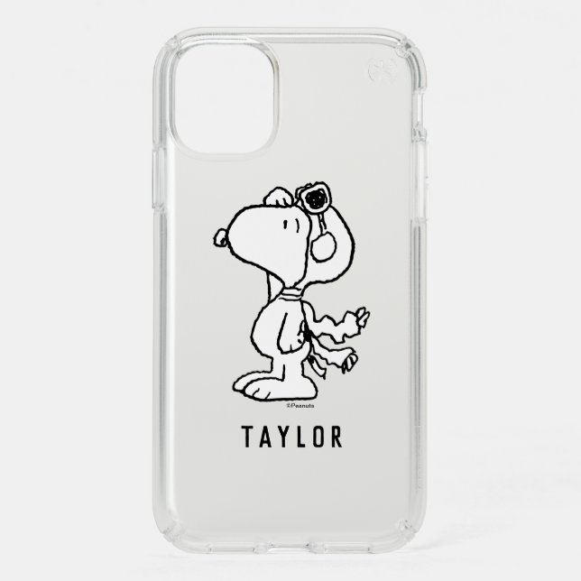 Peanuts | Snoopy the Flying Ace BW Speck iPhone 11 Case (Front)
