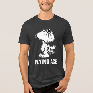 Peanuts | Snoopy the Flying Ace BW Tri-Blend Shirt