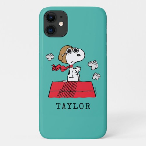 Peanuts  Snoopy the Flying Ace iPhone 11 Case