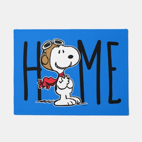 Peanuts  Snoopy The Flying Ace Doormat