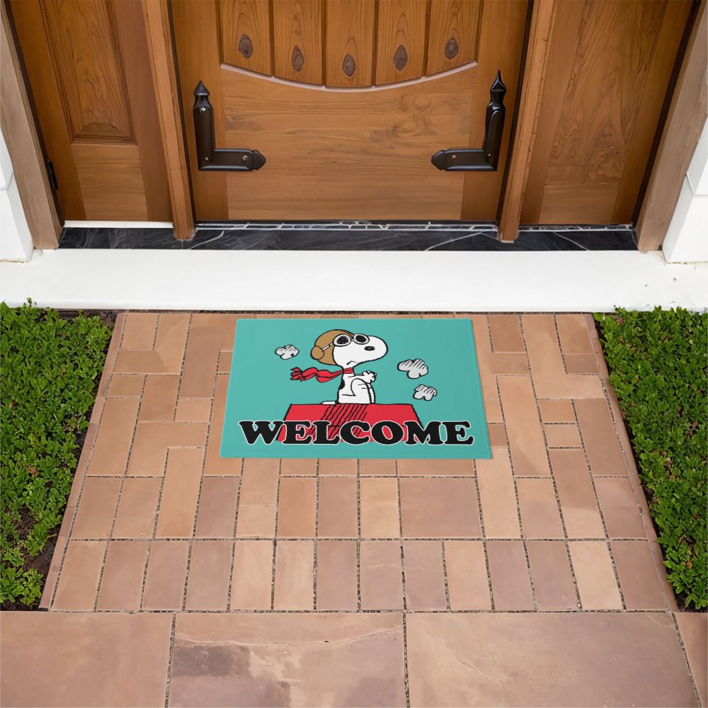 Disover Snoopy the Flying Ace Doormat