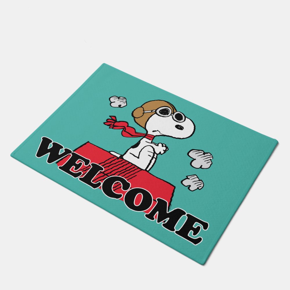 Disover Snoopy the Flying Ace Doormat