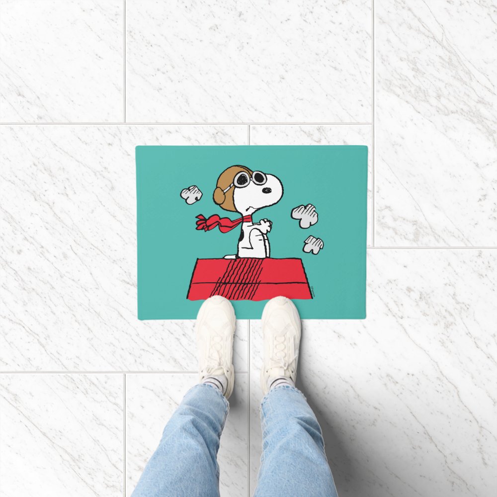 Disover Snoopy the Flying Ace Doormat