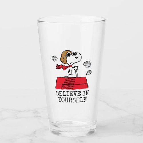 Peanuts  Snoopy the Flying Ace Glass