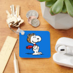 Peanuts | Snoopy The Flying Ace Keychain<br><div class="desc">This cute Peanuts design features Snoopy as the World War I flying ace reading to take on the Red Baron of Germany.</div>