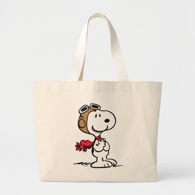 Peanuts | Snoopy The Flying Ace Large Tote Bag (Front)
