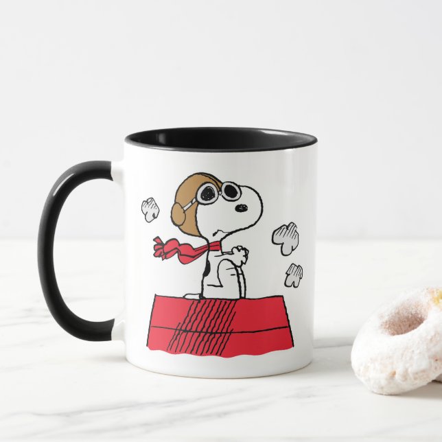 Peanuts | Snoopy the Flying Ace Mug | Zazzle
