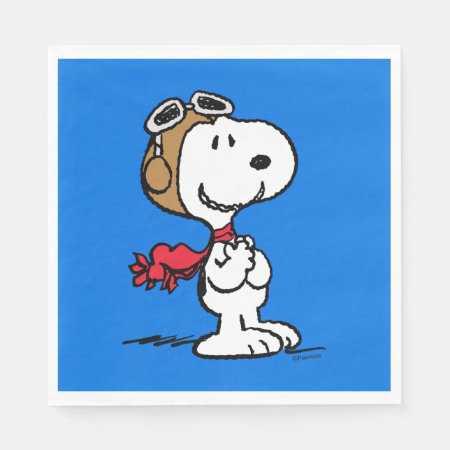 Peanuts | Snoopy The Flying Ace Napkins (Front)
