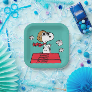 Peanuts   Snoopy the Flying Ace Paper Plates