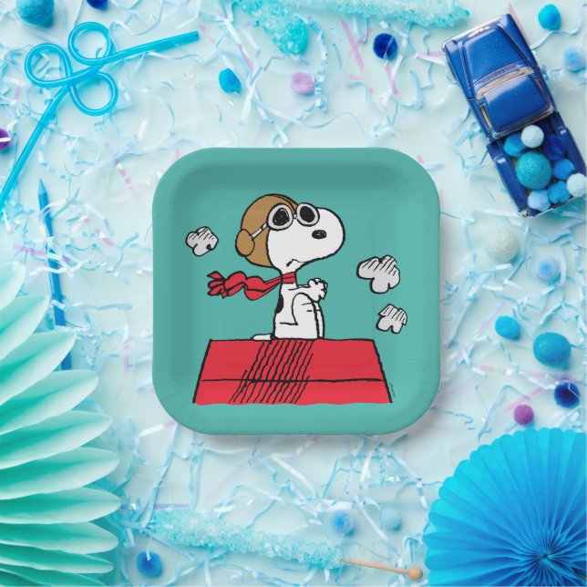 Peanuts | Snoopy the Flying Ace Paper Plates (Party)