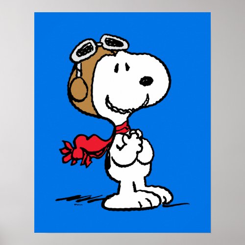 Peanuts  Snoopy The Flying Ace Poster