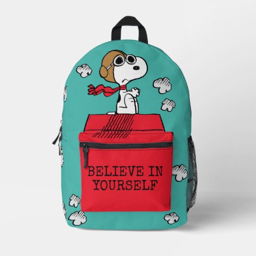 Peanuts  Snoopy the Flying Ace Printed Backpack