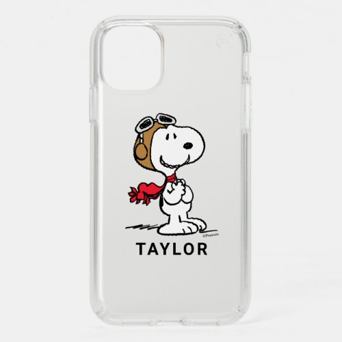 Peanuts  Snoopy The Flying Ace Speck iPhone 11 Case