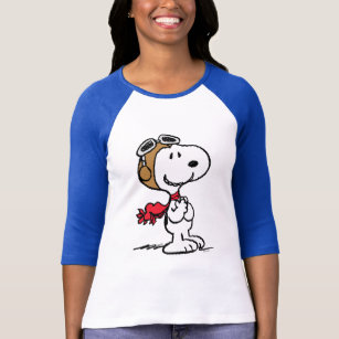 World War I Flying Ace Snoopy Red Baron as Comic Cover Funny Black T-Shirt S-6XL
