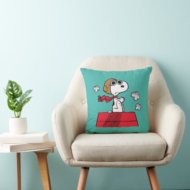 Peanuts | Snoopy the Flying Ace Throw Pillow (Chair)