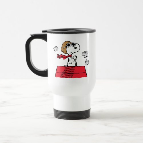 Peanuts  Snoopy the Flying Ace Travel Mug