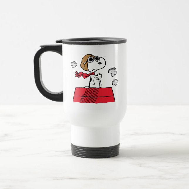 Peanuts | Snoopy the Flying Ace Travel Mug (Left)