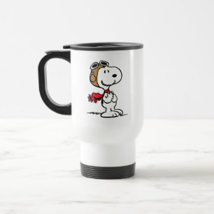 Peanuts   Snoopy The Flying Ace Travel Mug
