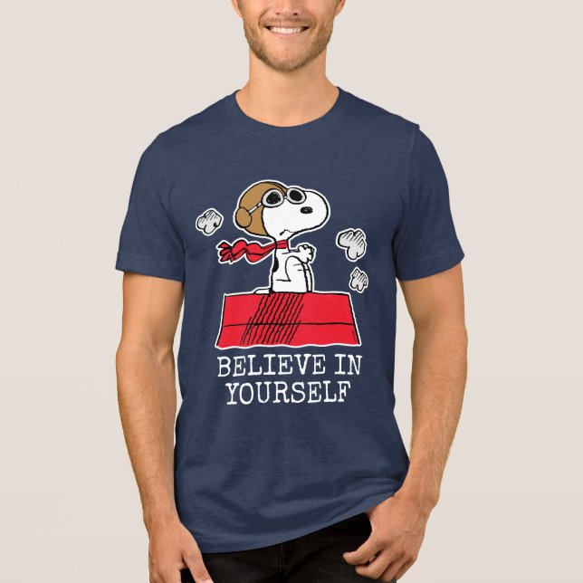 Peanuts | Snoopy the Flying Ace Tri-Blend Shirt (Front)