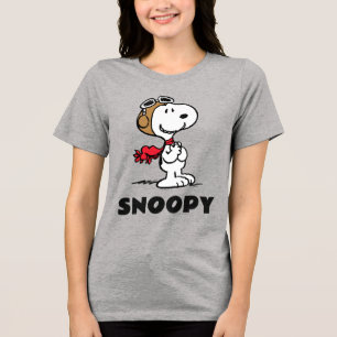Peanuts Snoopy The Flying Ace Tri-Blend Shirt