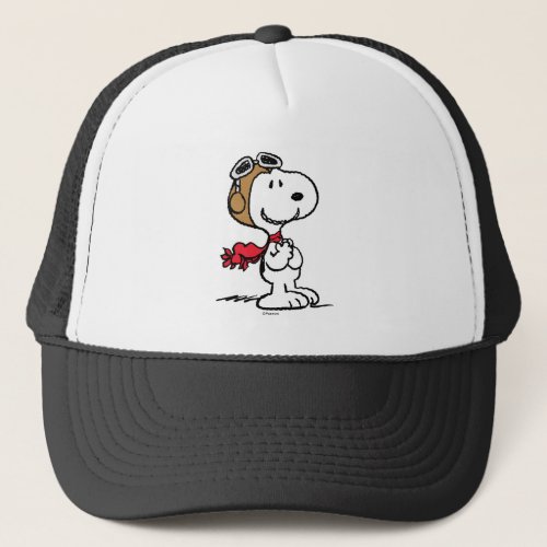 Peanuts  Snoopy The Flying Ace Trucker Hat