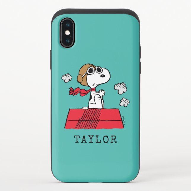 Peanuts | Snoopy the Flying Ace Uncommon iPhone Case (Back)