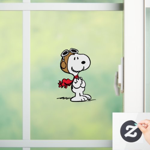 Peanuts  Snoopy The Flying Ace Window Cling