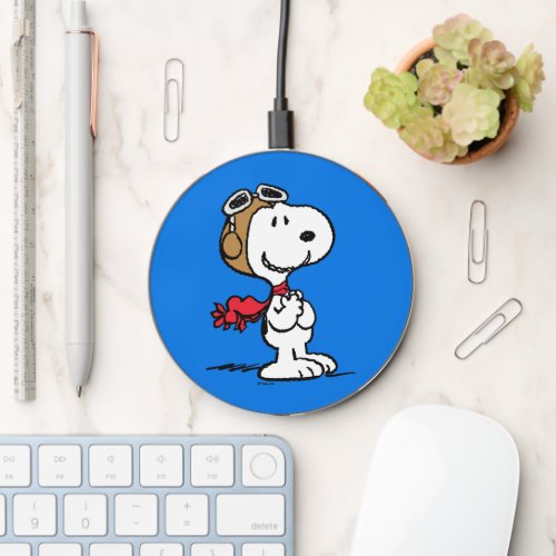 Peanuts  Snoopy The Flying Ace Wireless Charger