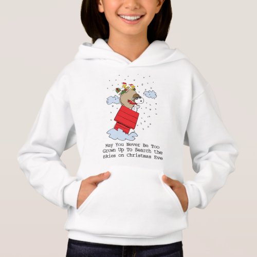 Peanuts  Snoopy the Red Baron at Christmas Hoodie