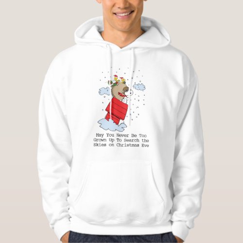 Peanuts  Snoopy the Red Baron at Christmas Hoodie